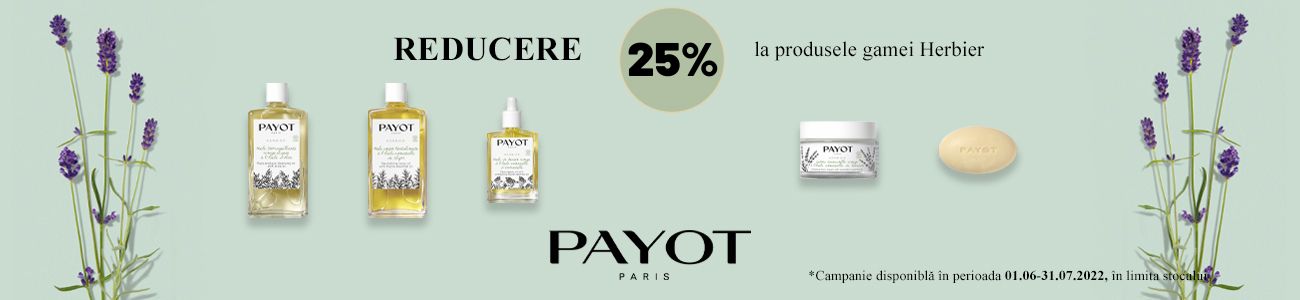 Payot 25% Reducere Iunie-Iulie