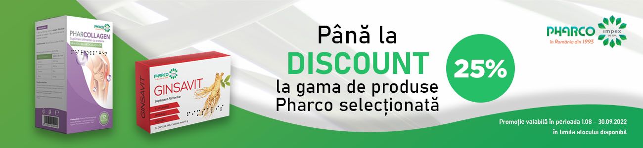 Pharco Pana La 25% Reducere August - Septembrie