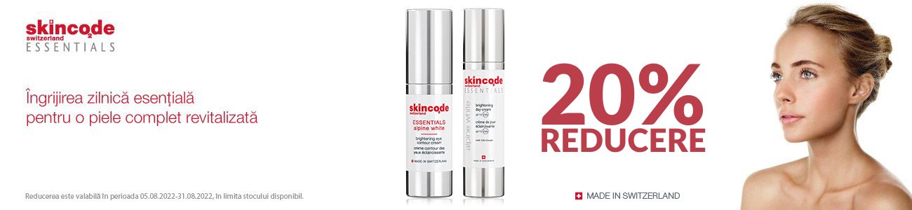 Skincode 20% Reducere August 