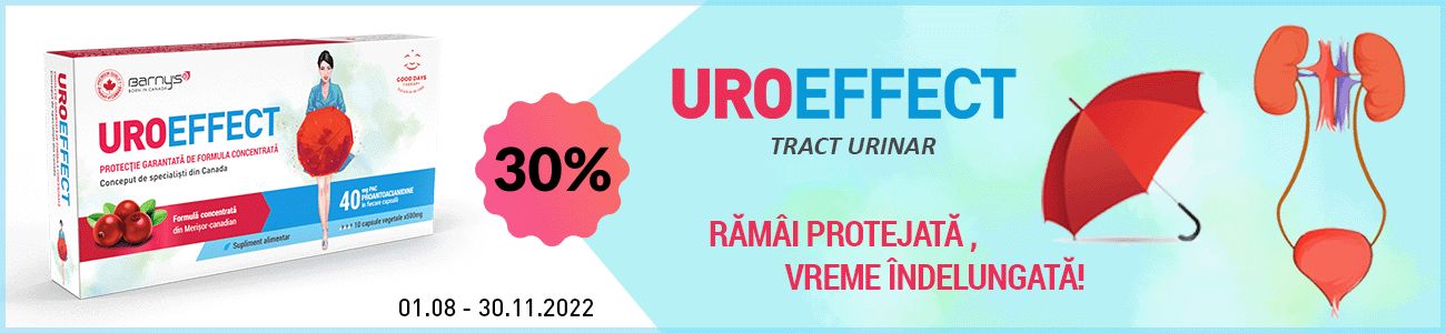 UroEffect 30% Reducere August - Noiembrie