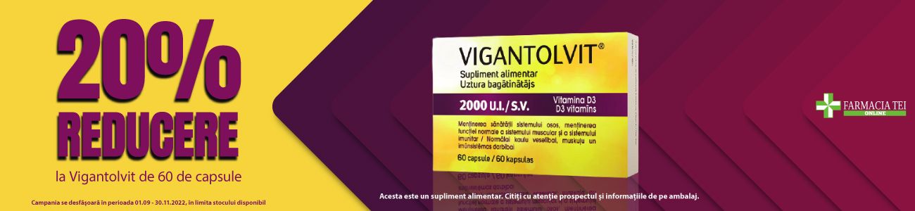 Vigantolvit 20% Reducere Septembrie - Noiembrie