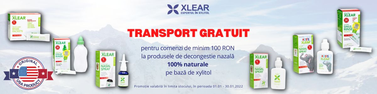 Xlear Transport Gratuit Ianuarie 
