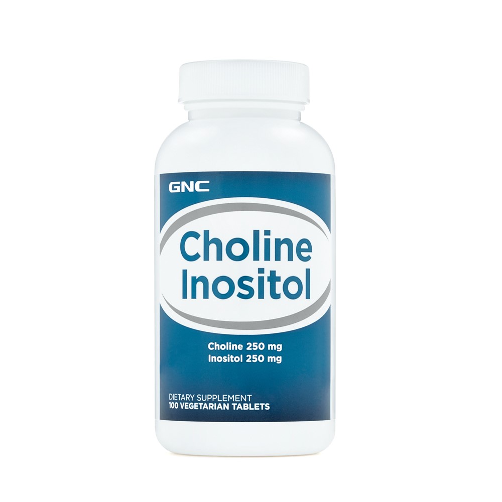 Colina 250 mg si Inozitol 250 mg (012767), 100 tablete, GNC