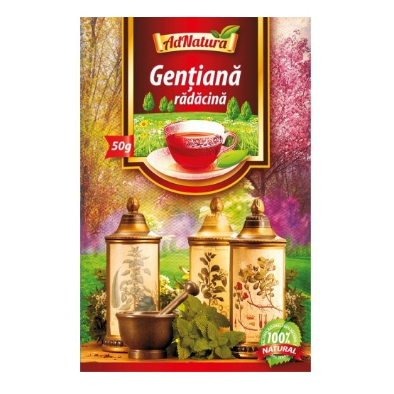 Ceai de gentiana radacina, 50 g, AdNatura