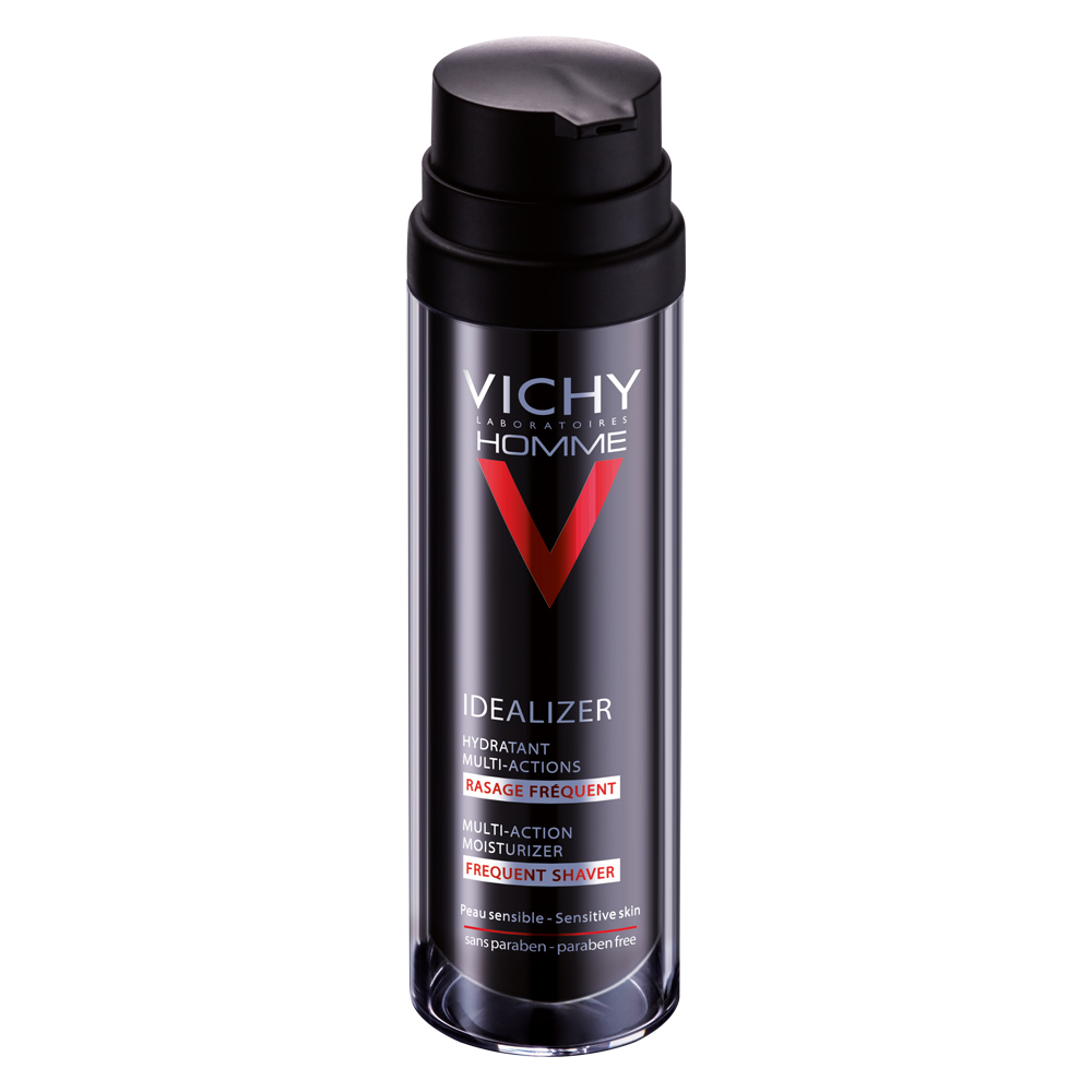 Crema hidratanta cu ctiune multipla pentru barbierit frecvent Idealizer, 50 ml, Vichy Homme