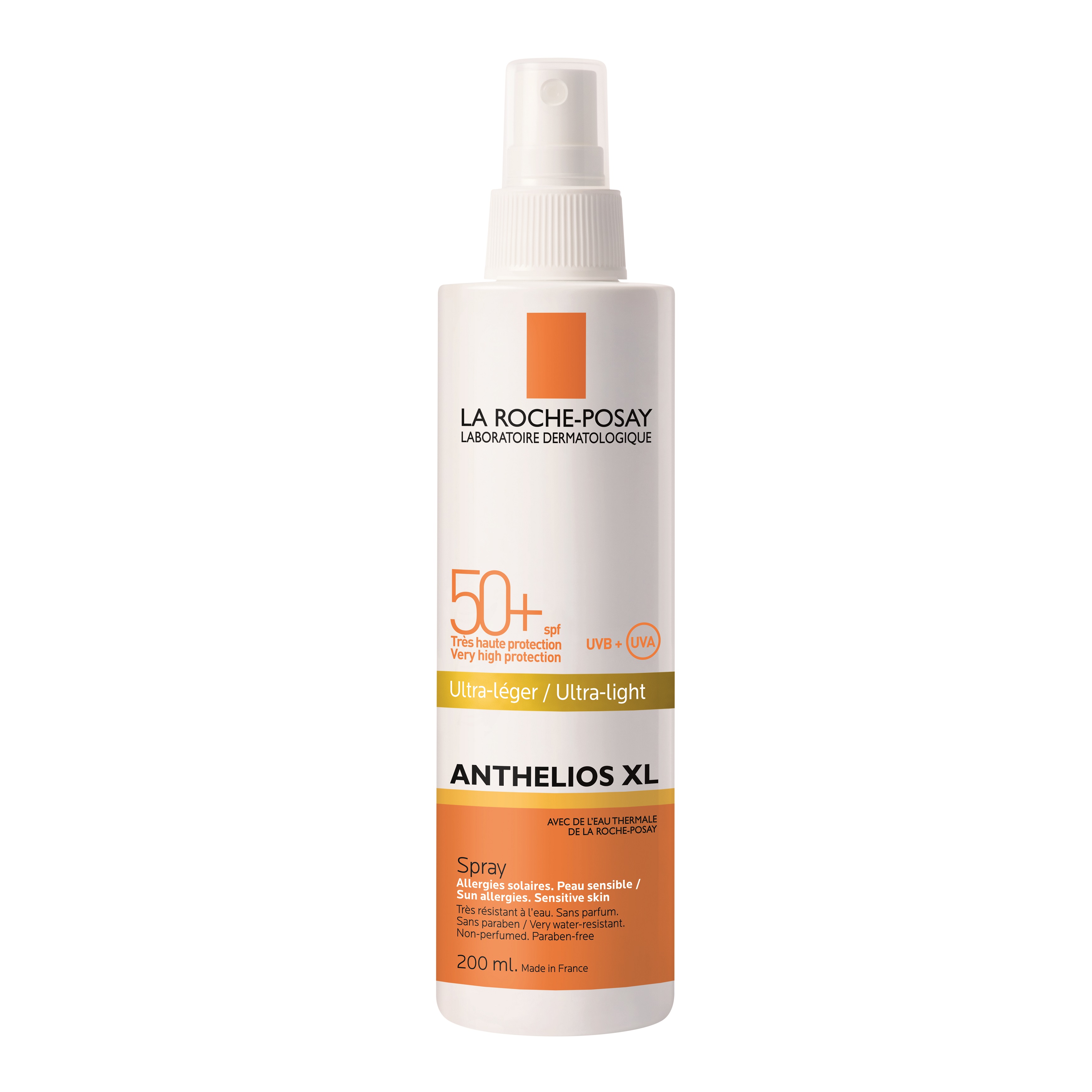 Spray de protectie solara pentru fata si corp SPF 50+ Anthelios XL, 200 ml, La Roche-Posay