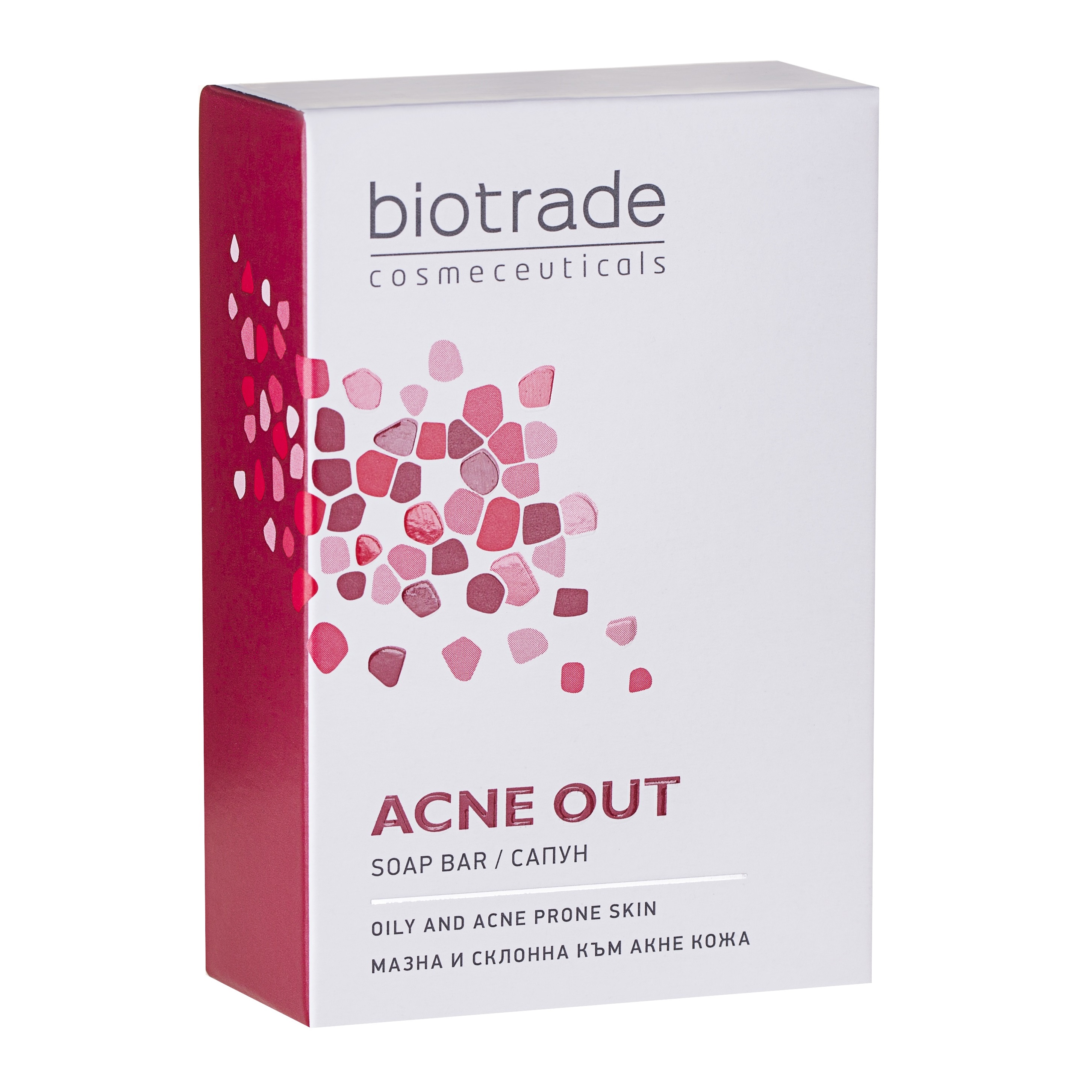 Săpun pentru tenul gras și predispus la acnee Acne Out Soap, 100 g, Biotrade