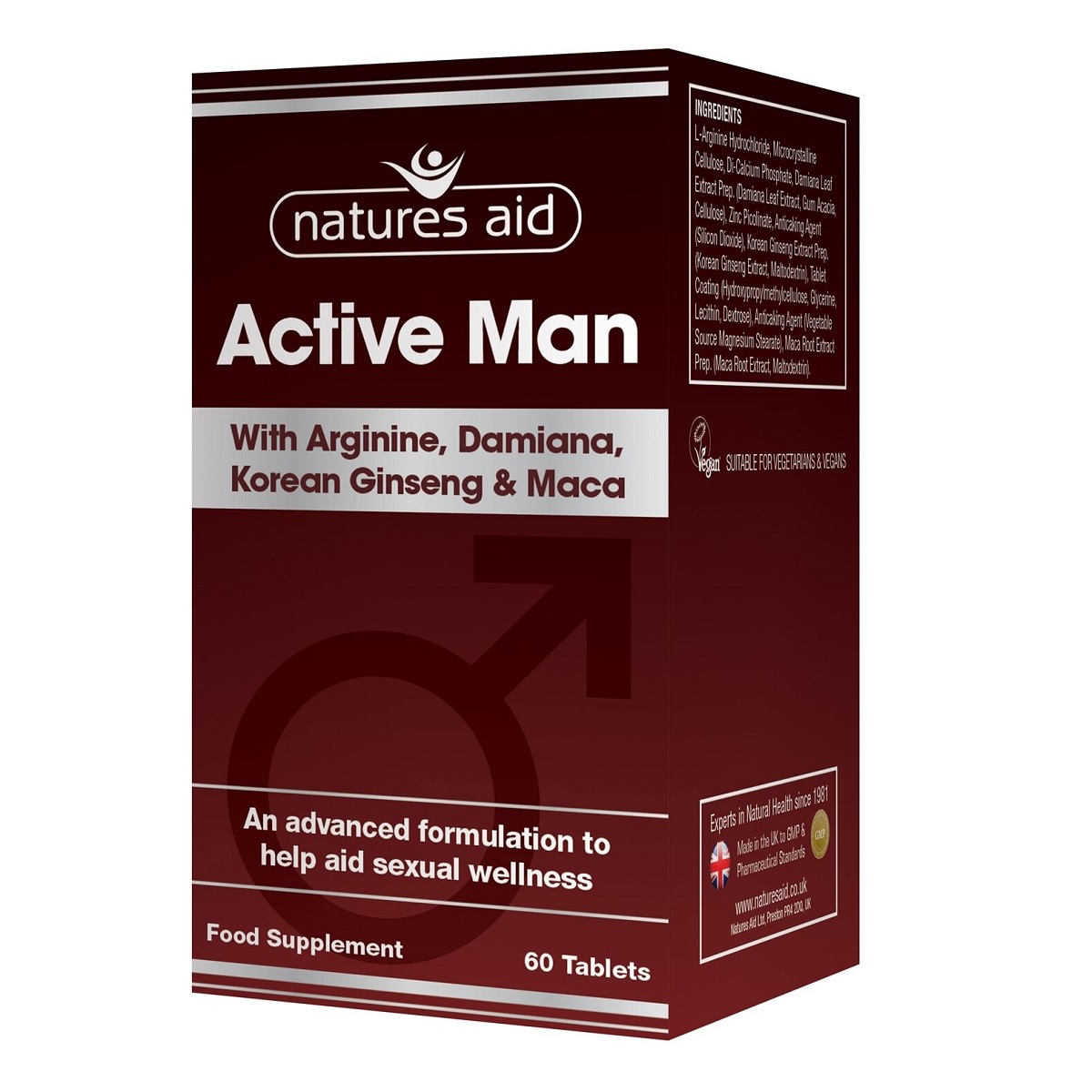 Active Man, 60 tablete, Natures Aid