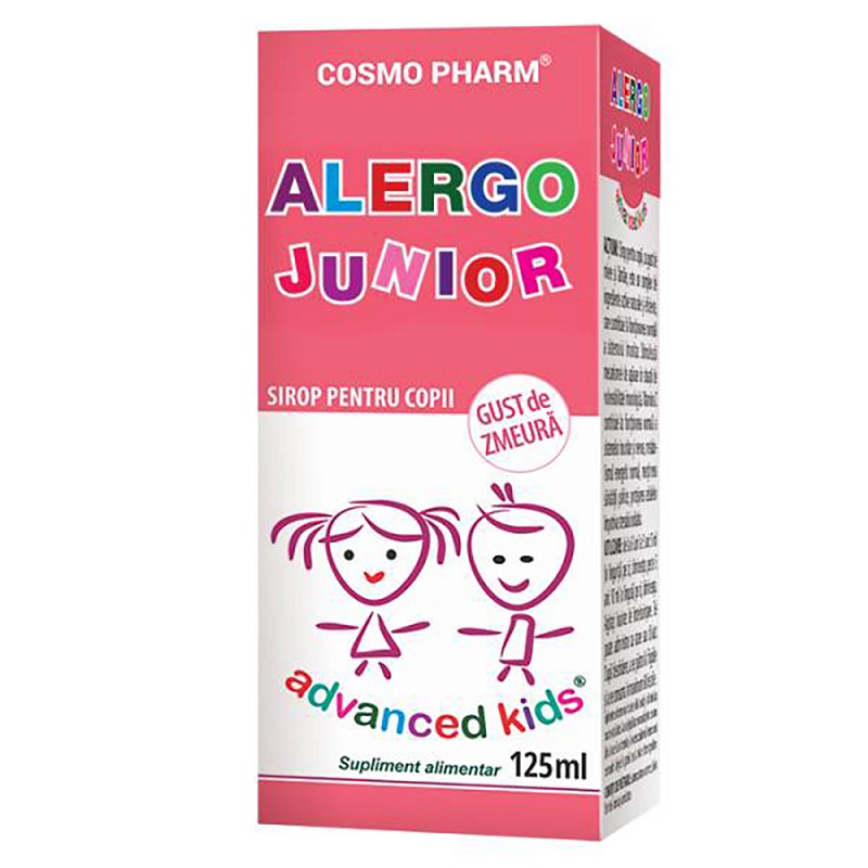 Sirop pentru copii Alergo Junior, 125 ml, Cosmopharm