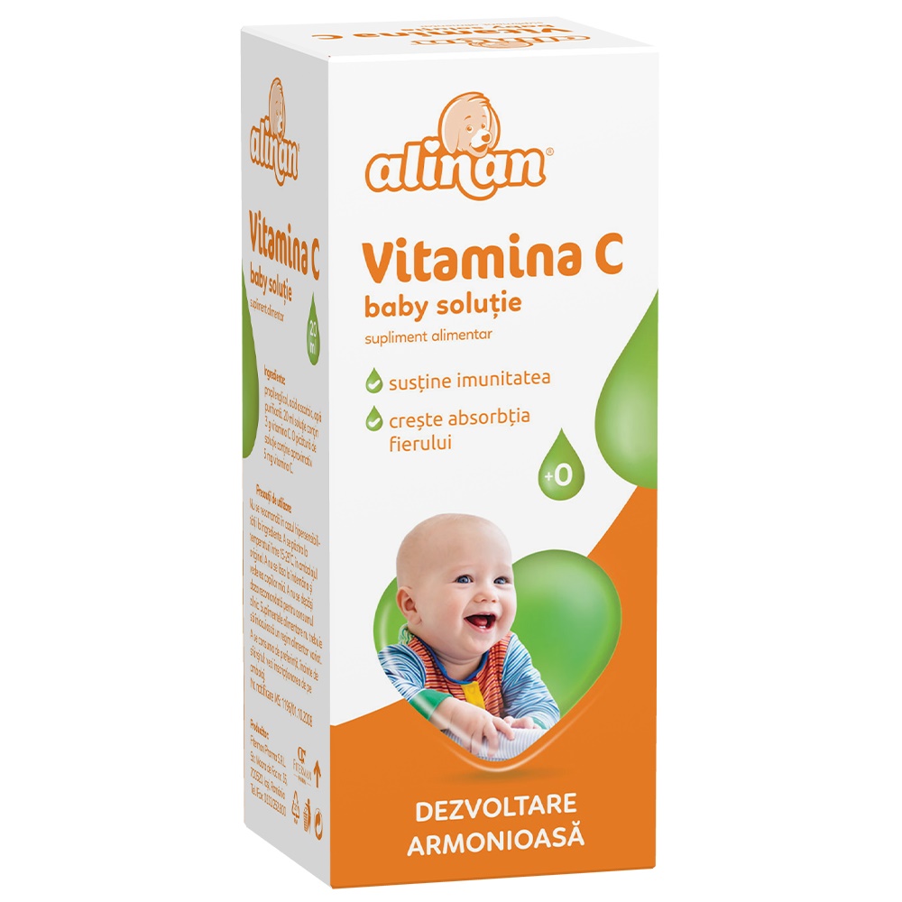 Vitamina C solutie Alinan, 20 ml, Fiterman Pharma