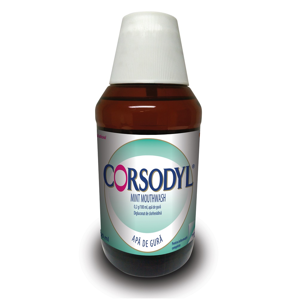 Corsodyl  apa de gura, 0,20g/100 ml, 300 ml, Glaxosmithkline
