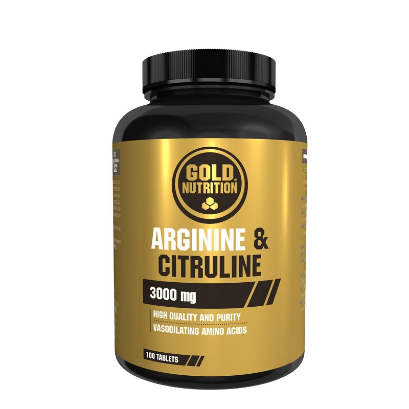 Arginina si Citrulina, 100 tablete, Gold Nutrition