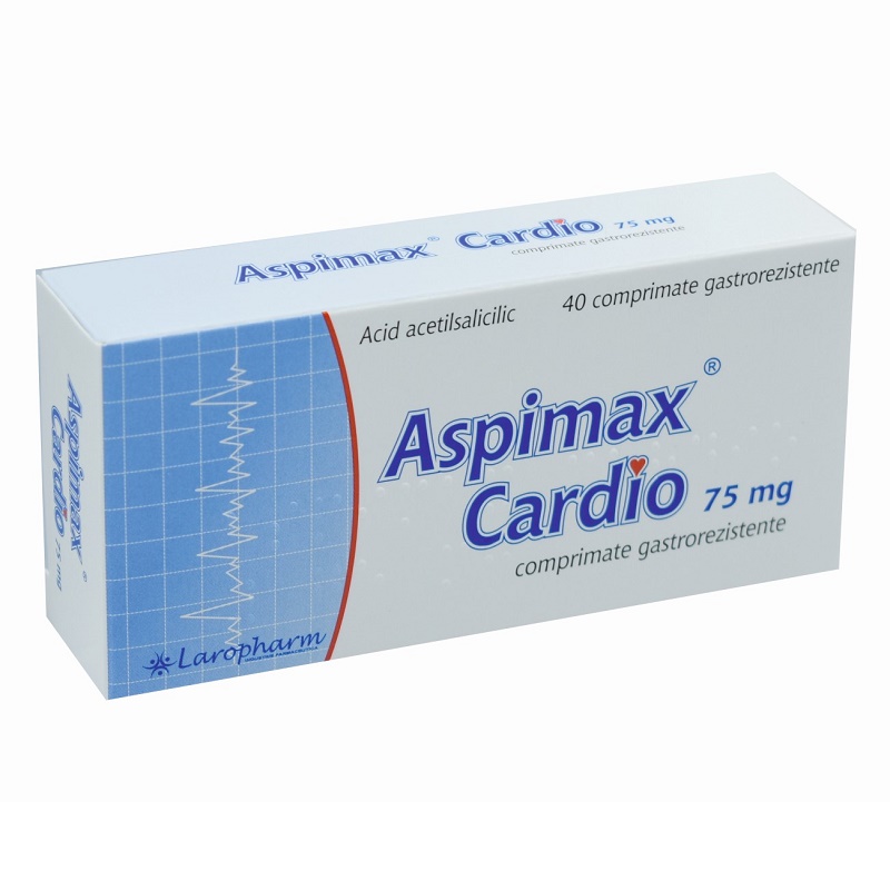 Aspimax Cardio, 75 mg, 40 comprimate gastrorezistente, Laropharm