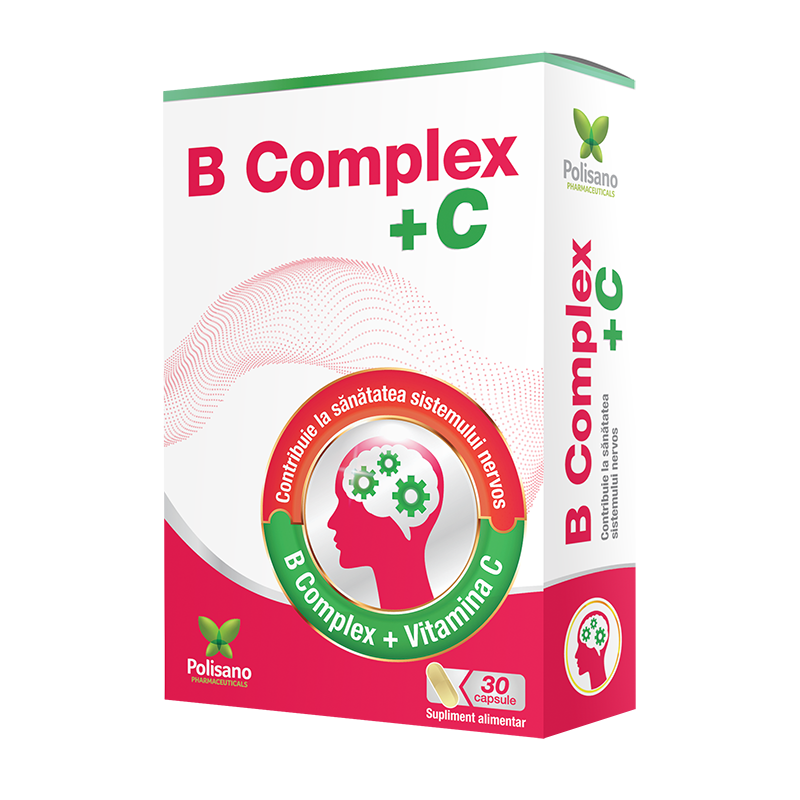 B Complex + C, 30 capsule, Polisano