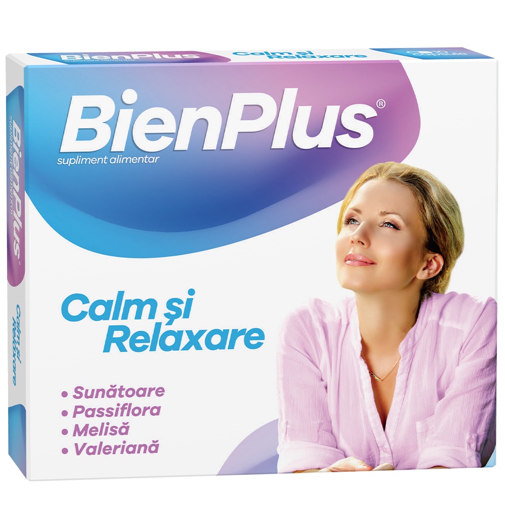 Bien Plus Calm si Relaxare, 10 capsule, Fiterman Pharma
