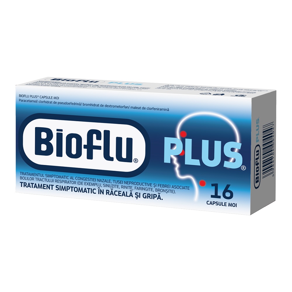 Bioflu Plus, 16 comprimate,  Biofarm