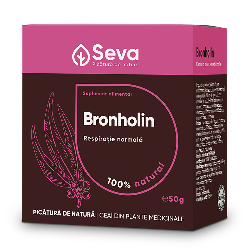 Ceai din plante Bronholin, 50 g, Seva