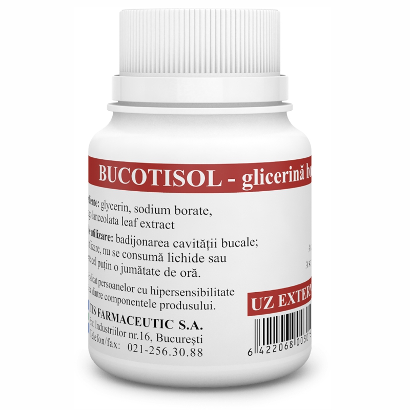 Bucotisol glicerina boraxata 10%, 25 ml, Tis Farmaceutic