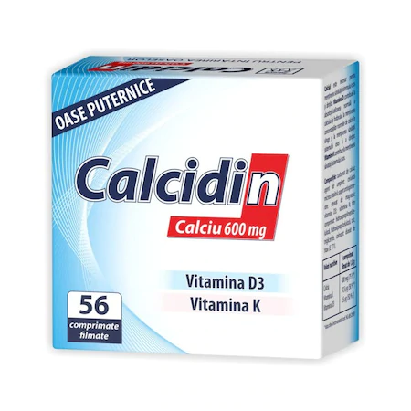 Calcidin 600mg, 56 + 14 comprimate, Zdrovit