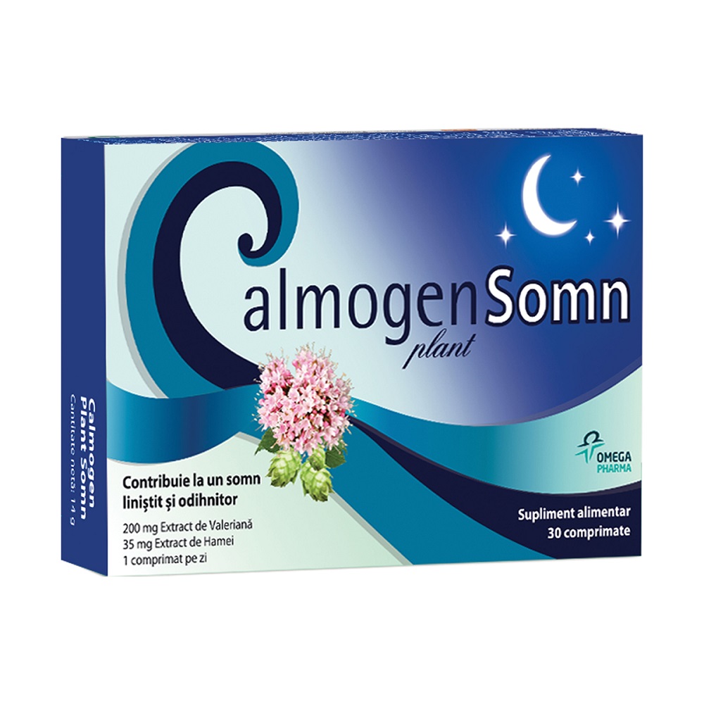 Detective acute Silver Calmogen Plant Somn, 30 comprimate, Omega Pharma : Farmacia Tei online
