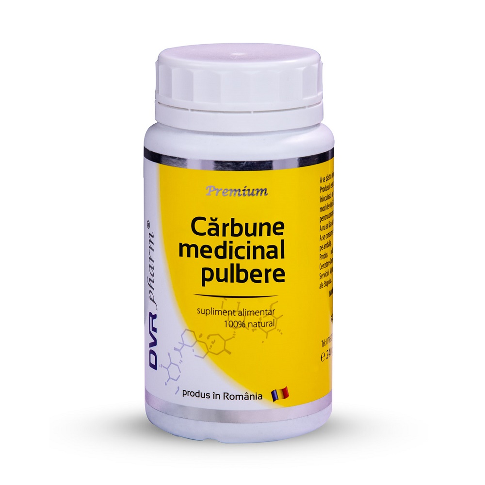 Charcoal Activated (Carbune medicinal) 280 mg Kal, 50 capsule, Secom