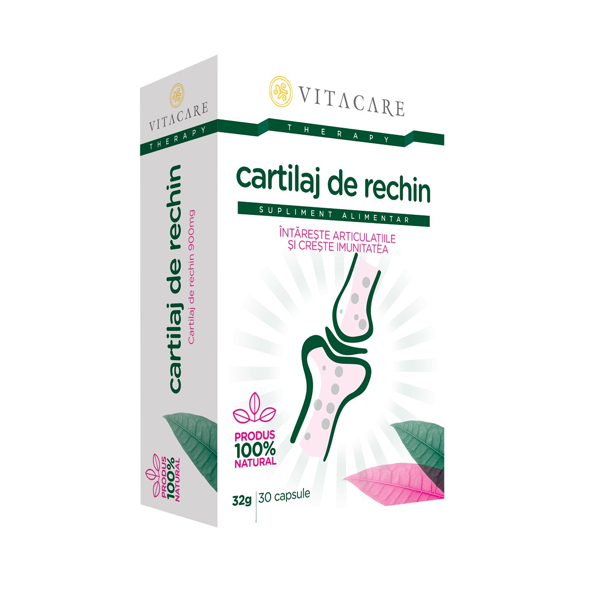 Cartilaj de Rechin, 120 capsule, Herbagetica