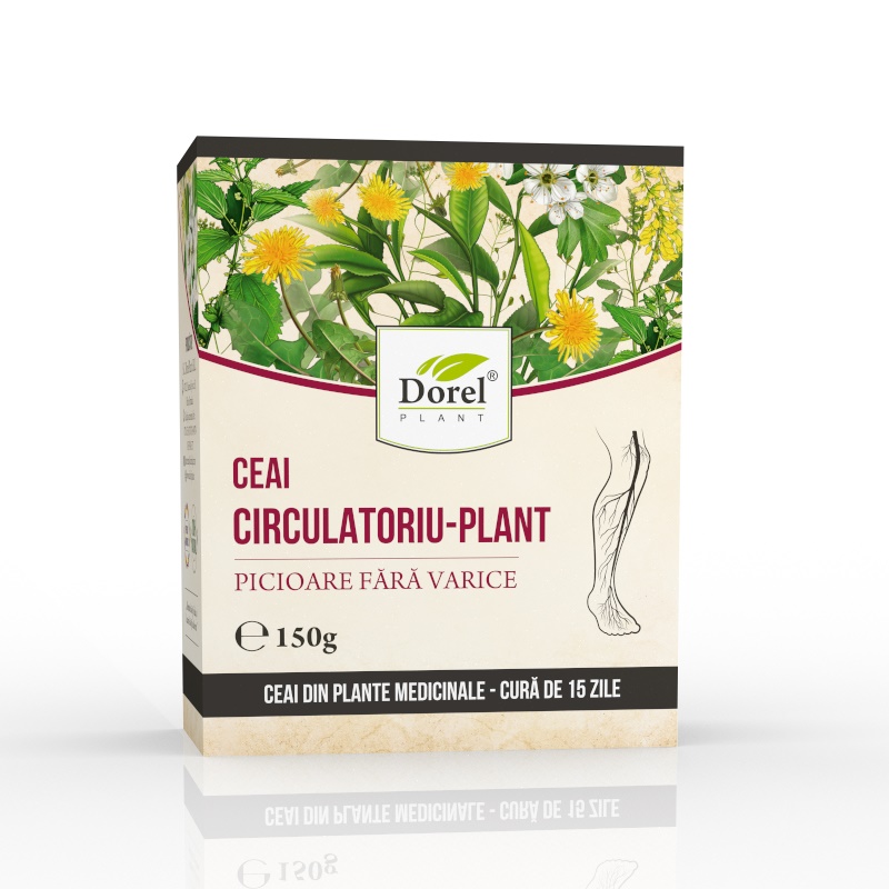 Ceai Circulatoriu-Plant picioare fara varice, 150 g, Dorel Plant