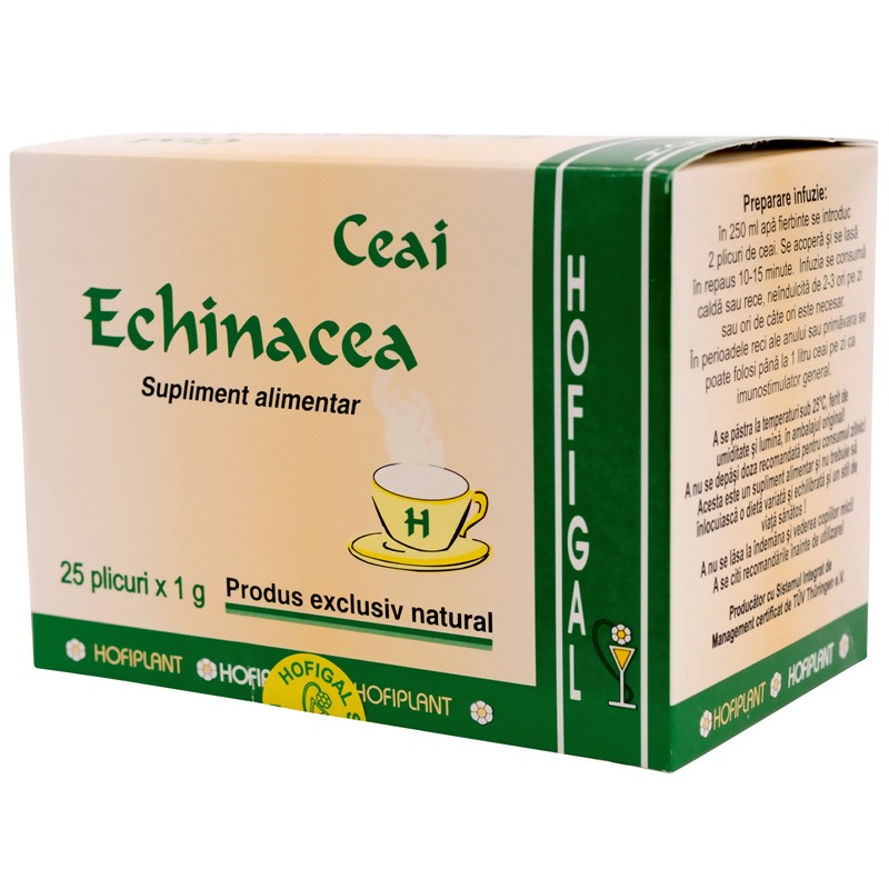 Ceai de Echinacea, 25 plicuri, Hofigal
