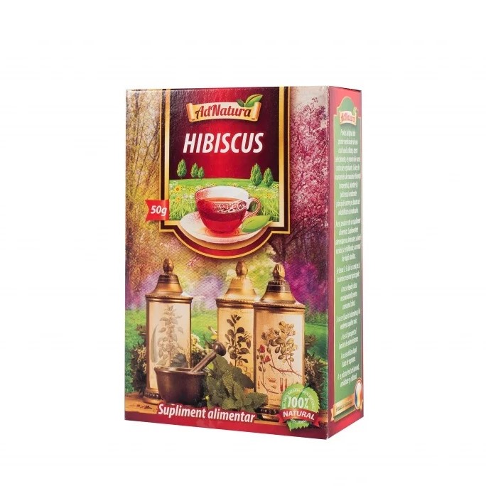 Ceai de hibiscus, 50 g, AdNatura