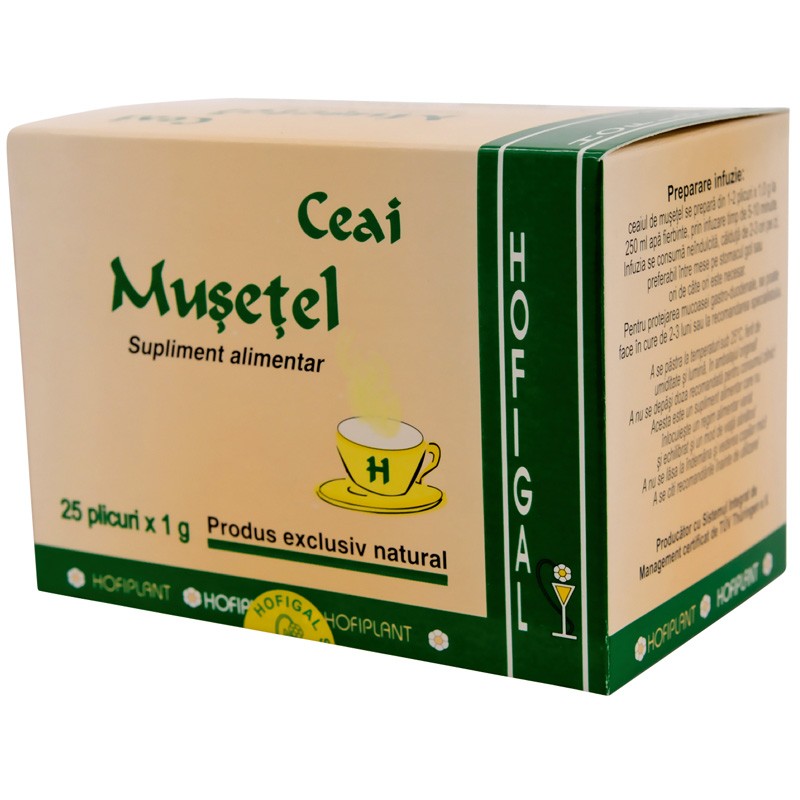 Ceai de Musetel, 25 plicuri, Hofigal