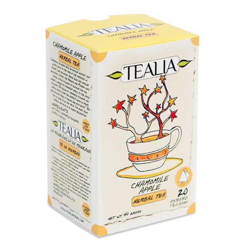 Ceai de musetel cu aroma de mar (30110), 20 plicuri, Tealia