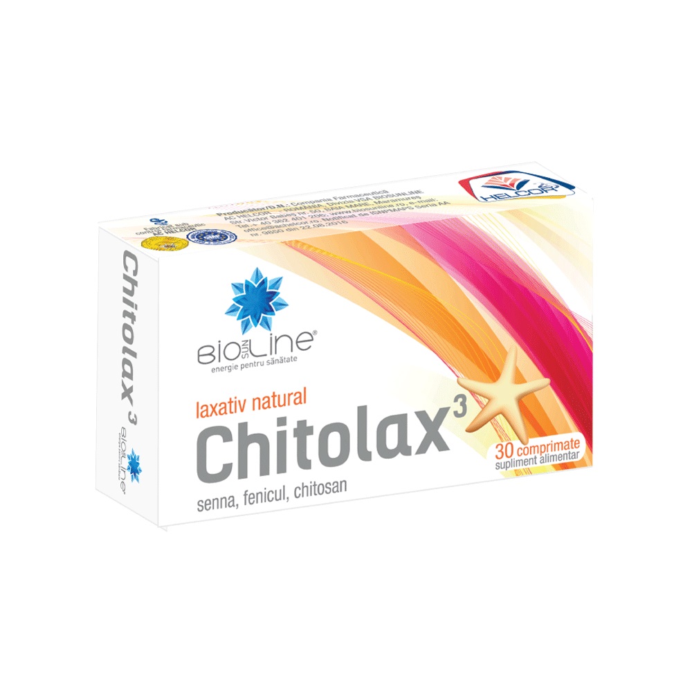Chitolax BioSunLine, 30 comprimate, Helcor