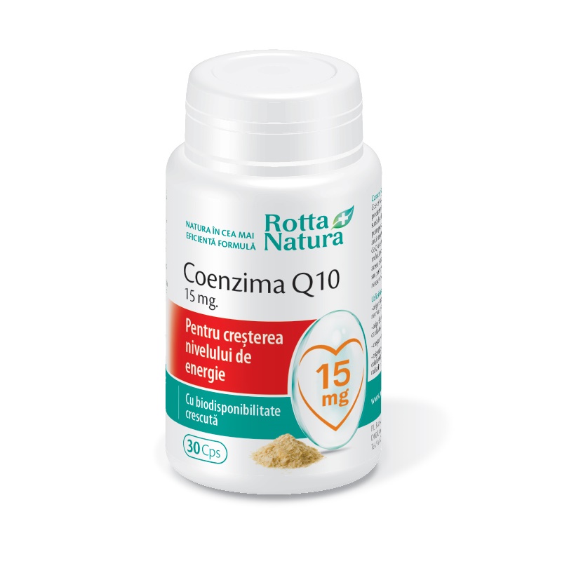 Coenzima Q10, 15 mg, 30 capsule, Rotta Natura