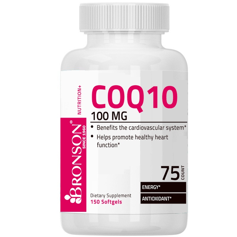 Coenzima Q10, 100 mg, 150 capsule, Bronson Laboratories