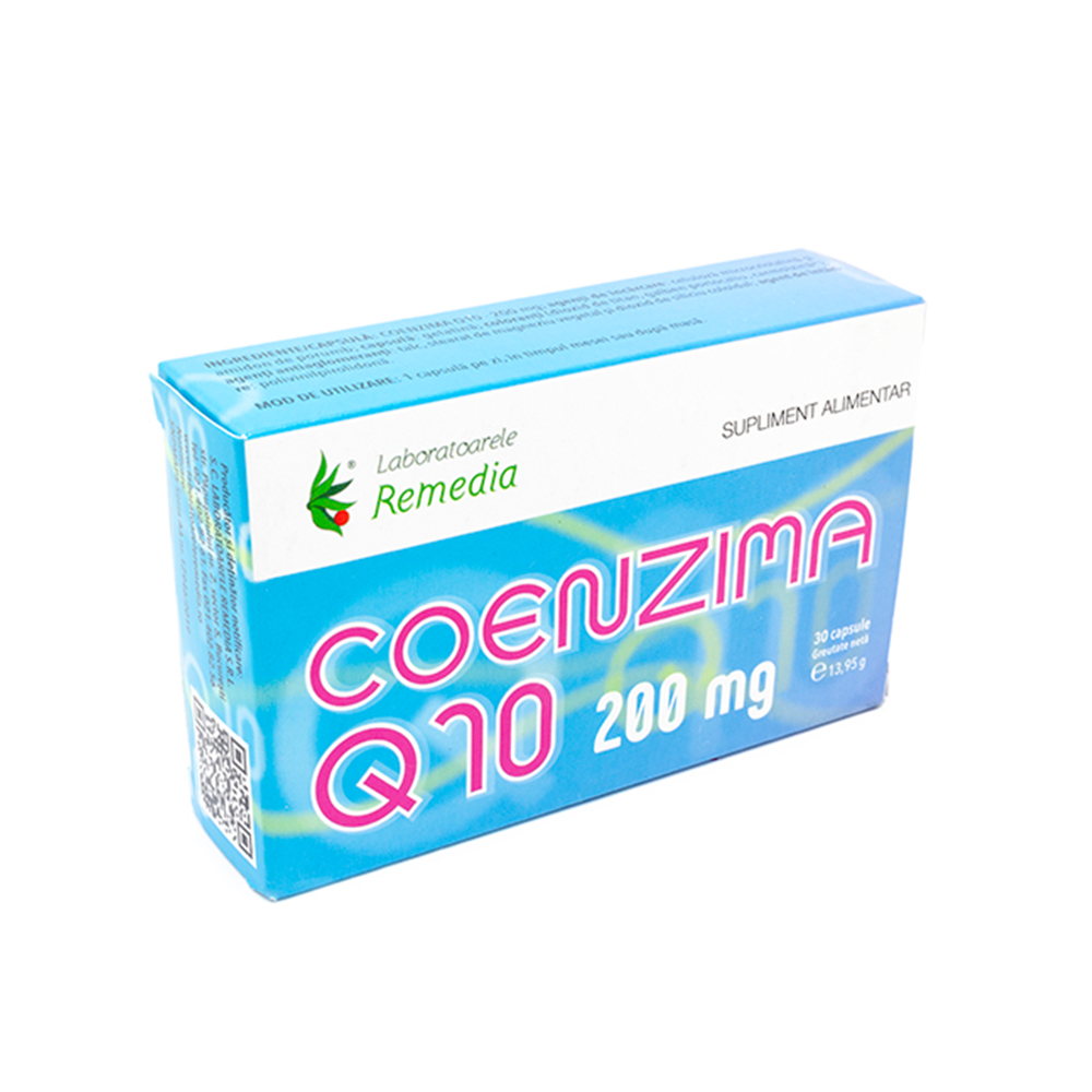 Coenzima Q10 200 mg, 30 capsule, Remedia
