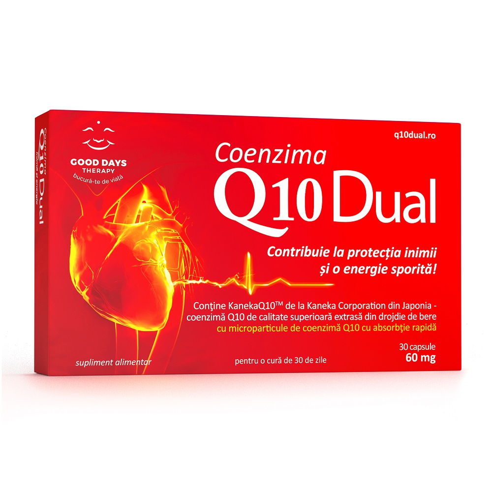 Coenzima Q10 Dual 60mg, 30 capsule, Good Days Therapy