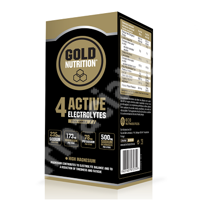 4 Active Electrolytes 3 g, 10 plicuri, Gold Nutrition