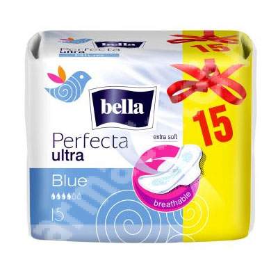 Absorbante Perfecta Ultra Blue, 15 bucati, Bella