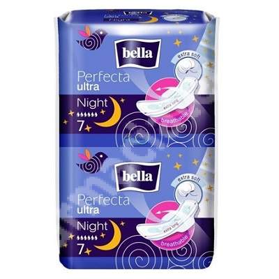 Absorbante Perfecta Ultra Night Extra Soft, 2 x 7 bucati, Bella