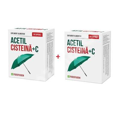 Acetil Cisteina+C, 30 capsule, 1+1, Parapharm