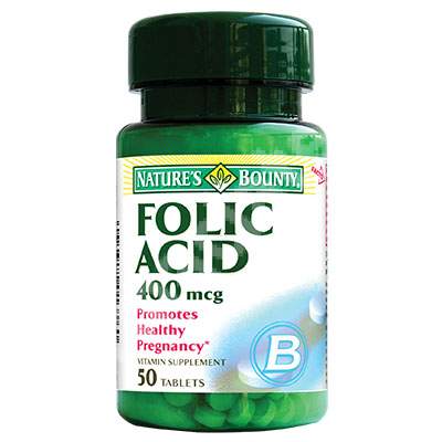 Acid Folic, 50 tablete, Nature's Bounty