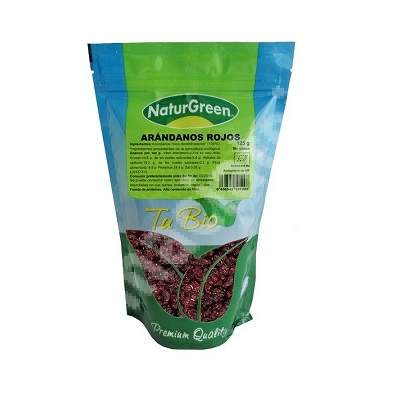 Afine rosii deshidratate, 125 g, Naturgreen