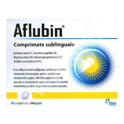 Aflubin – comprimate și picături – împotriva răcelii și gripei