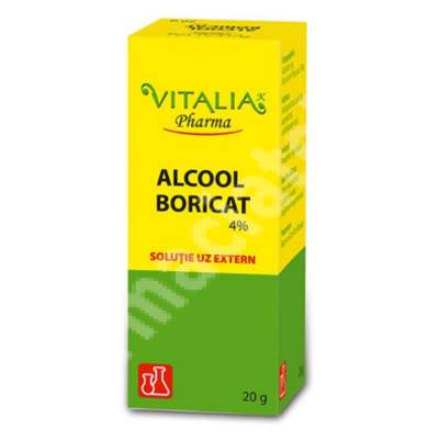 Alcool Boricat 4%, 20 g, Vitalia