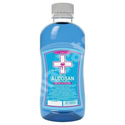 Alcool sanitar 70%, 200 ml, Alcosan