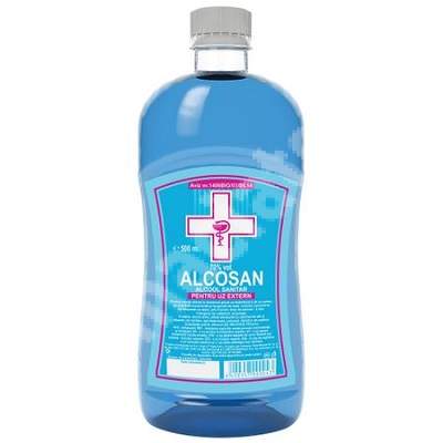 Alcool sanitar 70%, 500 ml, Alcosan