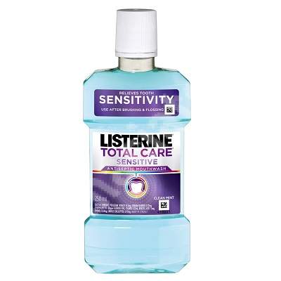 Apa de gura Total Care Sensitive, 250 ml, Listerine 