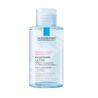Apa micelara pentru piele reactiva Effaclar Ultra, 100 ml, La Roche-Posay