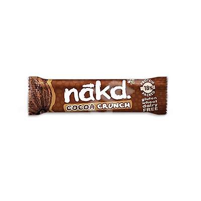 Baton cu cacao si proteine Cocoa Crunch Nakd, 35 g, Natural Balance