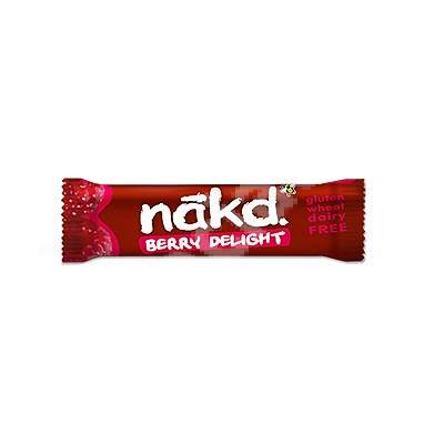 Baton deliciu cu zmeura Nakd, 35 g, Natural Balance
